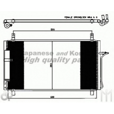 N657-91 ASHUKI Конденсатор, кондиционер