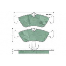 GDB1263 TRW Комплект тормозных колодок, дисковый тормоз