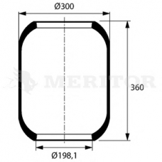 MLF8089 MERITOR Кожух пневматической рессоры