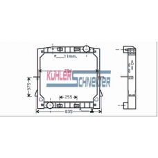 4100111 KUHLER SCHNEIDER Радиатор, охлаждение двигател