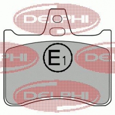 LP1426 DELPHI Комплект тормозных колодок, дисковый тормоз