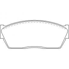 MDB1259 MINTEX Комплект тормозных колодок, дисковый тормоз