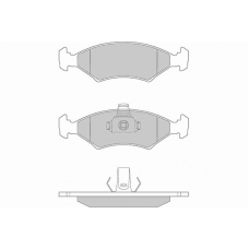 12-0675 E.T.F. Комплект тормозных колодок, дисковый тормоз