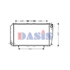 350014N AKS DASIS Радиатор, охлаждение двигателя