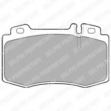 LP1828 DELPHI Комплект тормозных колодок, дисковый тормоз