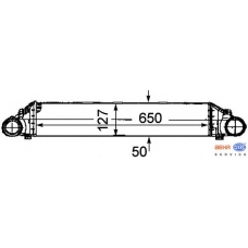 8ML 376 746-331 HELLA Интеркулер