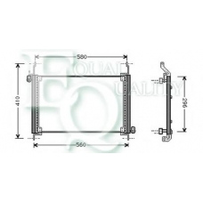 CO0285 EQUAL QUALITY Конденсатор, кондиционер