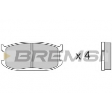 BP2191 BREMSI Комплект тормозных колодок, дисковый тормоз