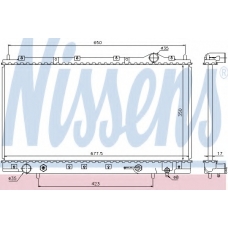 62866 NISSENS Радиатор, охлаждение двигателя
