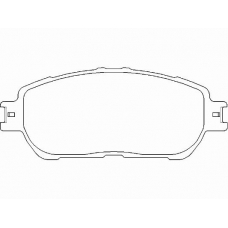 MDB2311 MINTEX Комплект тормозных колодок, дисковый тормоз