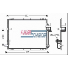 5220371 KUHLER SCHNEIDER Конденсатор, кондиционер