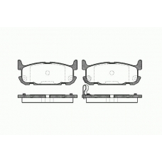 0853 12 KAWE Комплект тормозных колодок, дисковый тормоз