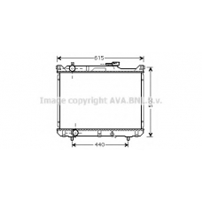 SZ2078 AVA Радиатор, охлаждение двигателя