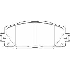 FD7483A NECTO Комплект тормозных колодок, дисковый тормоз