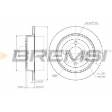 DBB128S BREMSI Тормозной диск