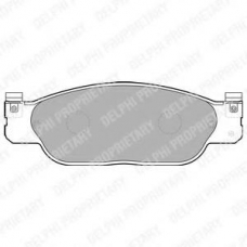 LP1468 DELPHI Комплект тормозных колодок, дисковый тормоз