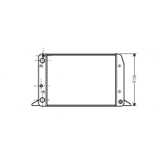 AI2104 AVA Радиатор, охлаждение двигателя