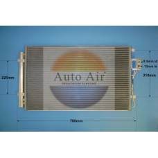 16-9974 AUTO AIR GLOUCESTER Конденсатор, кондиционер