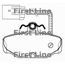 FBP1184 FIRST LINE Комплект тормозных колодок, дисковый тормоз