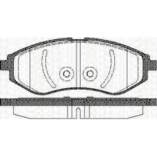 8110 21005 TRISCAN Комплект тормозных колодок, дисковый тормоз