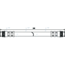 HOS3102 APEC Тормозной шланг