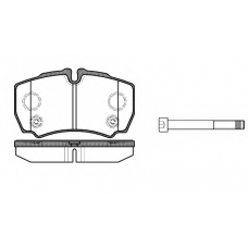 0849 10 KAWE Комплект тормозных колодок, дисковый тормоз