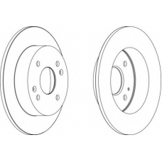DDF1488C FERODO Тормозной диск