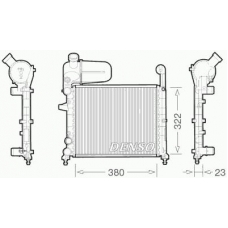 DRM09134 DENSO Радиатор, охлаждение двигателя