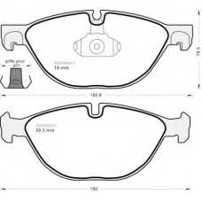 1011 MGA Комплект тормозных колодок, дисковый тормоз