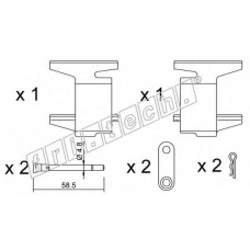 KIT.068 fri.tech. Комплектующие, колодки дискового тормоза