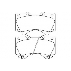 MDB2878 MINTEX Комплект тормозных колодок, дисковый тормоз