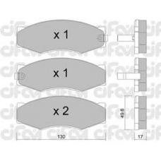 822-066-1 CIFAM Комплект тормозных колодок, дисковый тормоз