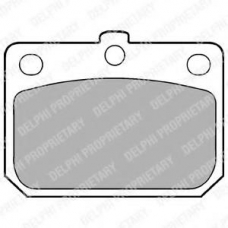 LP74 DELPHI Комплект тормозных колодок, дисковый тормоз