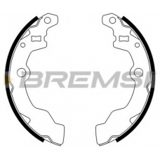 GF0882 BREMSI Комплект тормозных колодок