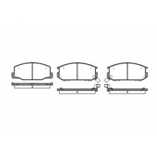 P0523.12 WOKING Комплект тормозных колодок, дисковый тормоз
