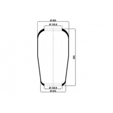 084.028-10A PE Automotive Кожух пневматической рессоры; Кожух пневморессоры