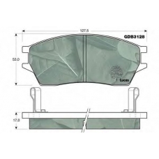 GDB3128 TRW Комплект тормозных колодок, дисковый тормоз