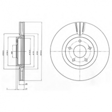 BG4231 DELPHI Тормозной диск