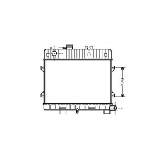 BW2031 AVA Радиатор, охлаждение двигателя