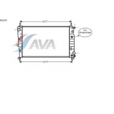 FD2197 AVA Радиатор, охлаждение двигателя