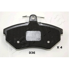 50-00-036 Ashika Комплект тормозных колодок, дисковый тормоз