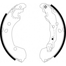 8DB 355 002-801 HELLA Комплект тормозных колодок