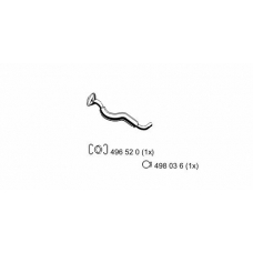 176422 ERNST Труба выхлопного газа