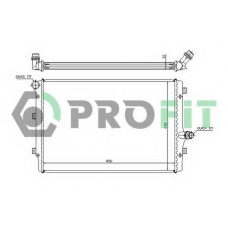 PR 9569A2 PROFIT Радиатор, охлаждение двигателя