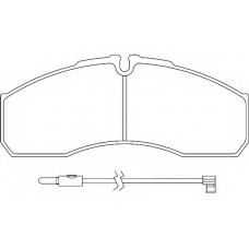 WBP29160B WAGNER LOCKHEED Комплект тормозных колодок, дисковый тормоз