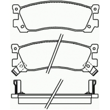 MDB1438 MINTEX Комплект тормозных колодок, дисковый тормоз