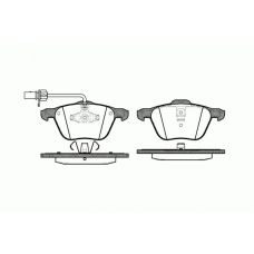 2836.02 ROADHOUSE Комплект тормозных колодок, дисковый тормоз