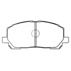 AKD-1457 ASVA Комплект тормозных колодок, дисковый тормоз