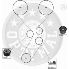 SK-1088 OPTIMAL Комплект ремня грм