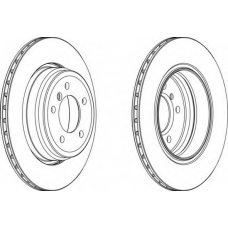 DDF1244C FERODO Тормозной диск